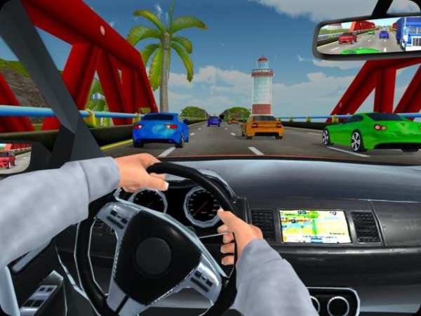 High Speed Traffic Car Driving Road Race Simulator स्क्रीनशॉट 13