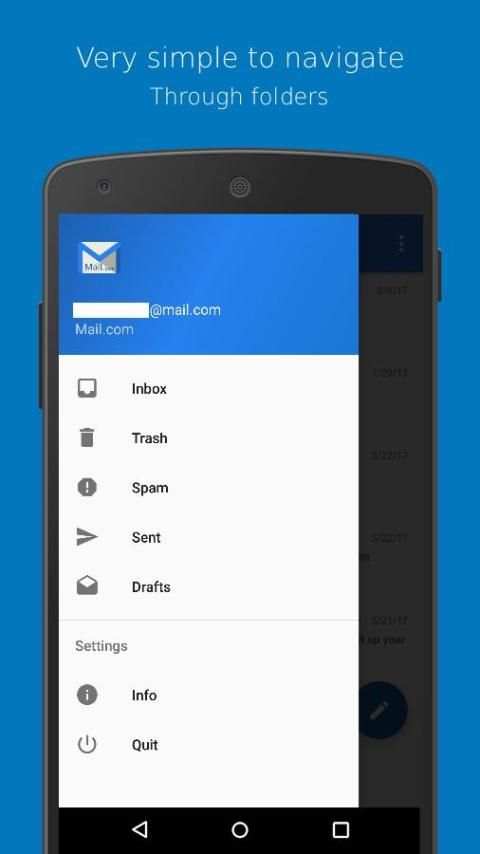 Client Mail for Mail.com 4 تصوير الشاشة