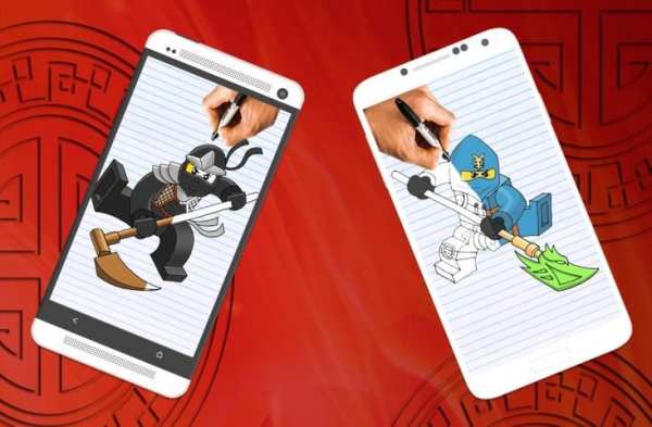 How to draw Lego Ninjago characters screenshot 3