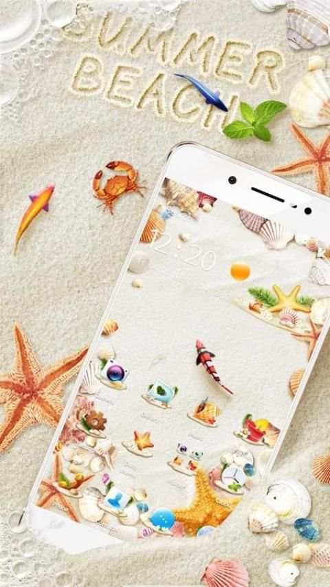 3D Summer Beach Theme* screenshot 4