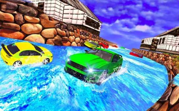 Water Slide Real Car Racing screenshot 8