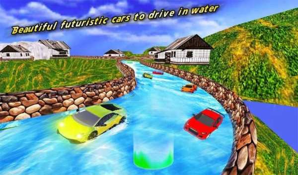 Water Slide Real Car Racing скриншот 3