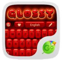 Glossy Red GO Keyboard Theme on 9Apps