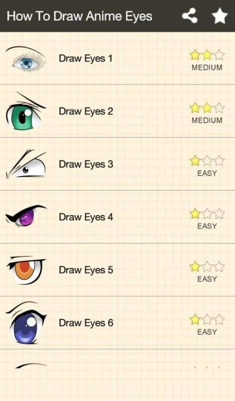 How To Draw Anime Eyes 6 تصوير الشاشة