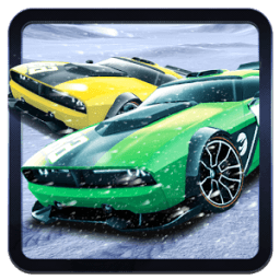 Real Snow Speed Drift Car Racing Game Free 3D City أيقونة