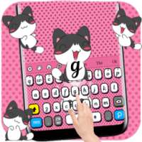 Cute Pink Kitty Keyboard