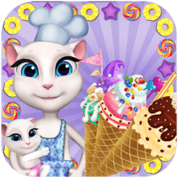 Talking Cat Ice Cream Maker - Cooking Game иконка