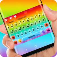 Keyboard pelangi warna-warni