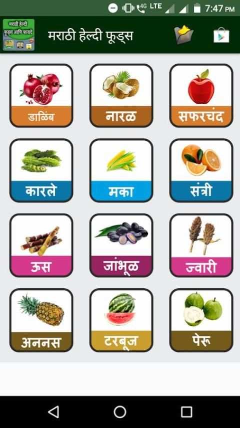 Healthy Food in Marathi screenshot 6