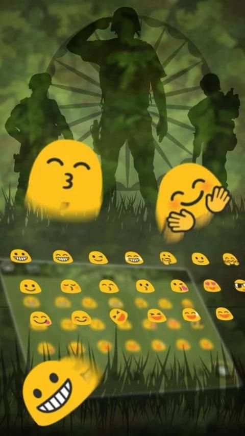 Indian Army Keyboard Theme स्क्रीनशॉट 1