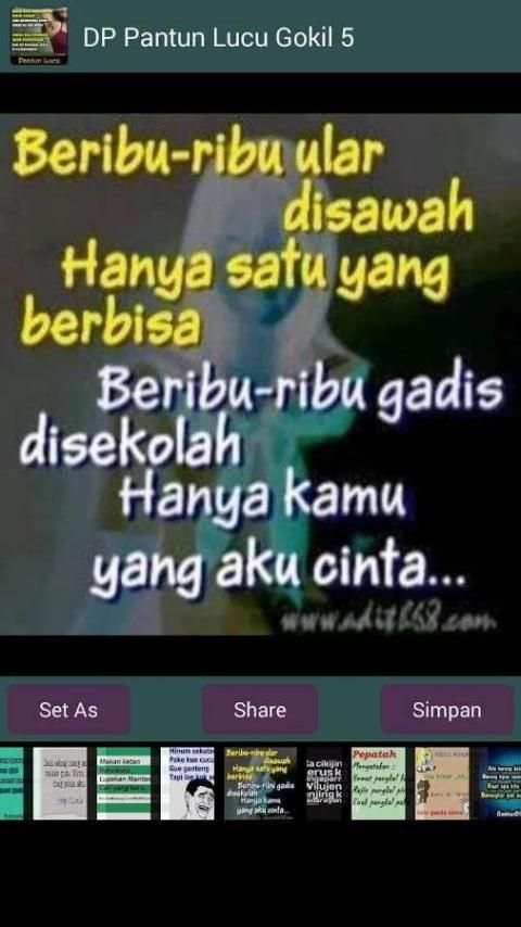 DP Pantun Lucu Gokil 1 تصوير الشاشة