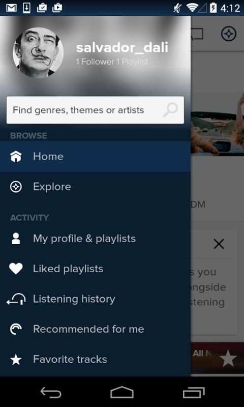 8tracks playlist radio 8 تصوير الشاشة