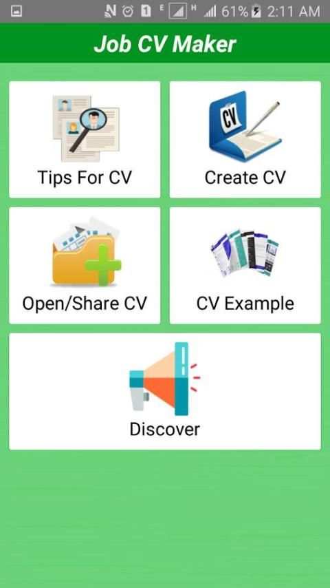 Job CV Maker & Portfolio Maker Free 5 تصوير الشاشة