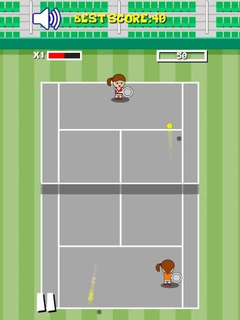 Free tennis game screenshot 2