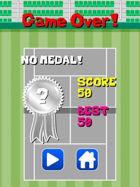 Free tennis game screenshot 1