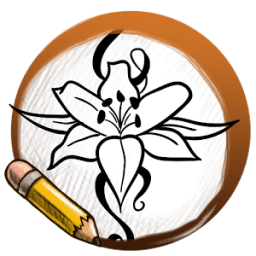 Drawing Body Art Tattoo Flowers أيقونة