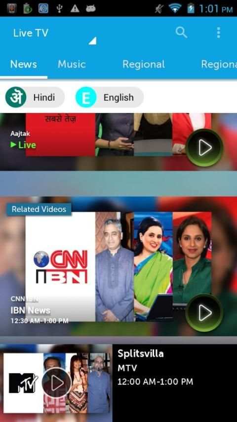 BSNL Live Tv, Movies on Mobile 6 تصوير الشاشة