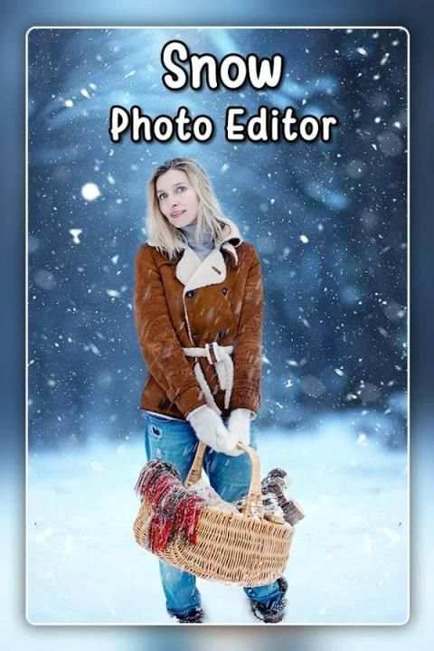 Snowfall Photo Frames - Snowfall Photo Editor скриншот 2