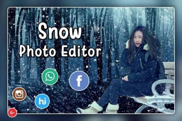 Snowfall Photo Frames - Snowfall Photo Editor скриншот 1