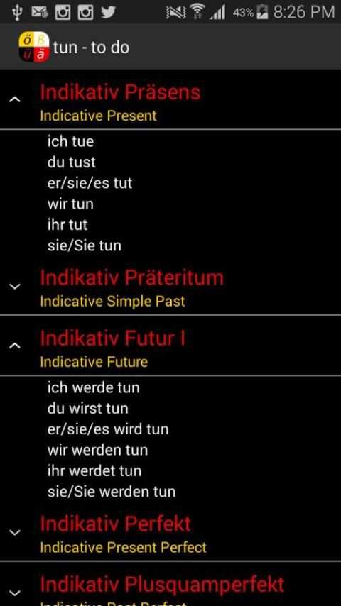 German Verbs screenshot 7