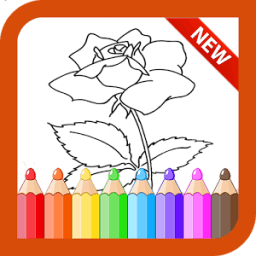Flowers Coloring Book for kids иконка