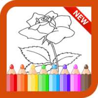Flowers Coloring Book for kids on 9Apps
