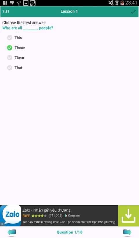 TOEFL GRAMMAR TEST PRO screenshot 3