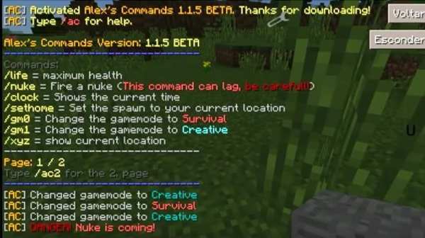 Commands for minecraft pe screenshot 2
