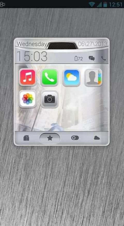 Silver Toucher Pro Theme स्क्रीनशॉट 1