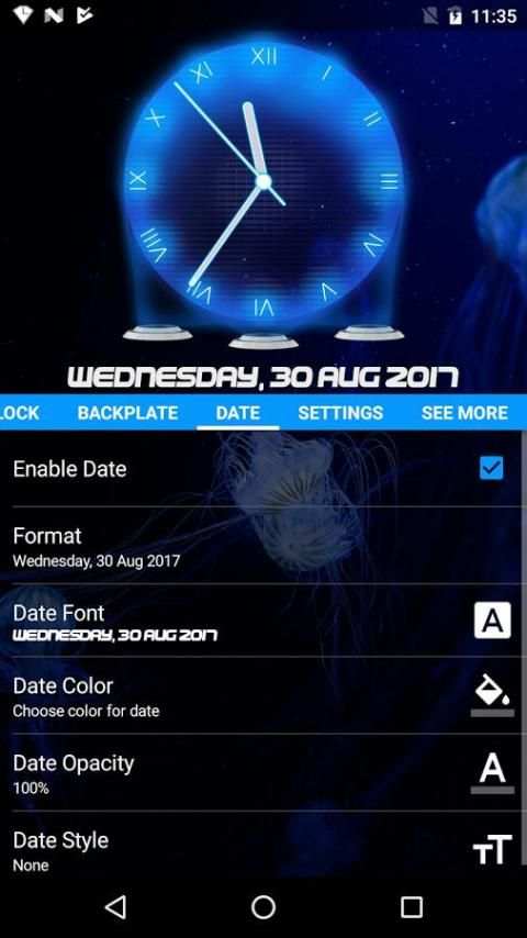 Hologram Clock Widget screenshot 2