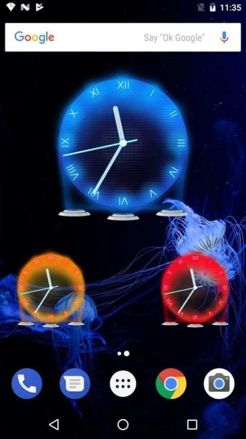 Hologram Clock Widget screenshot 3
