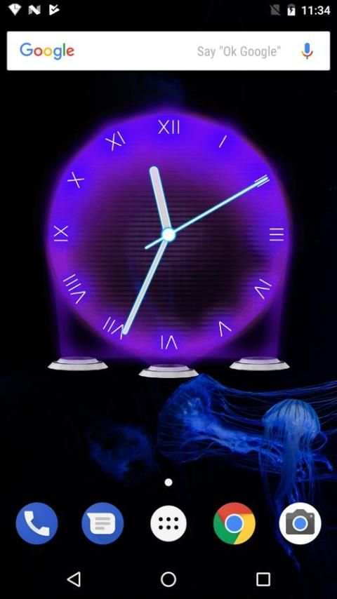 Hologram Clock Widget screenshot 6