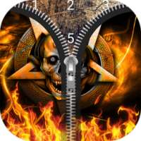 Skulls Zip Lock Screen (Horror)