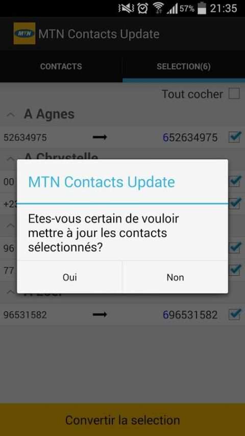 MTN Contacts Update скриншот 5