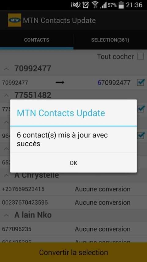 MTN Contacts Update screenshot 4