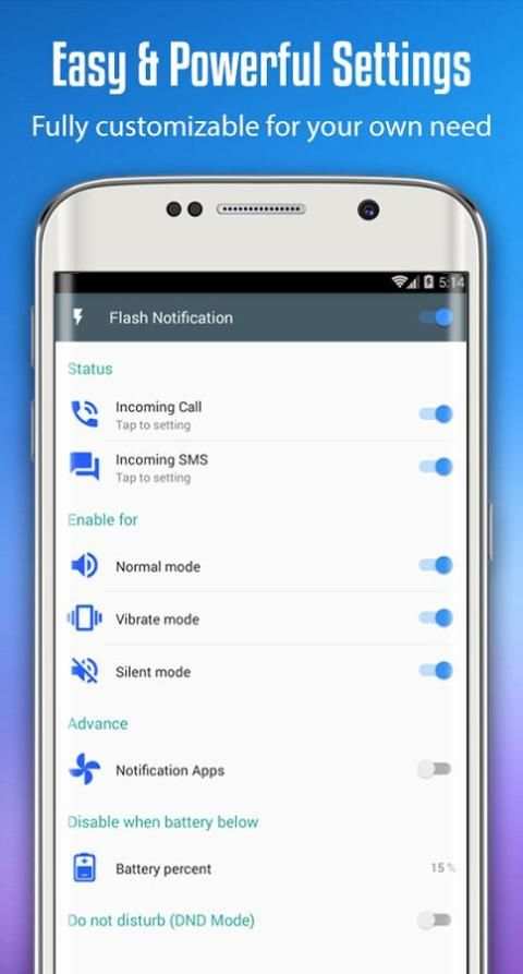 Flashlight Alert : Call & Sms Notification screenshot 4