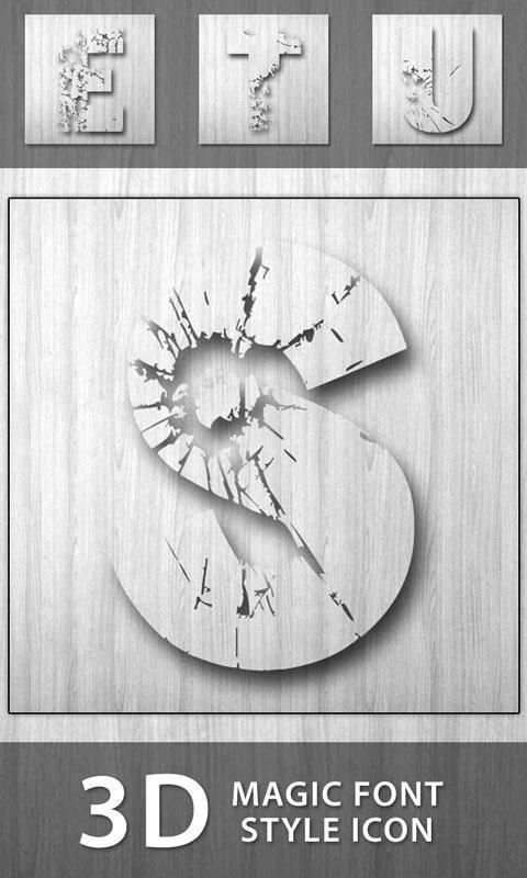 3D Magic Font Style Icon 8 تصوير الشاشة