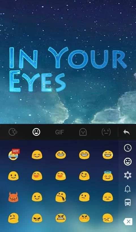 Night Stars Keyboard Theme screenshot 3