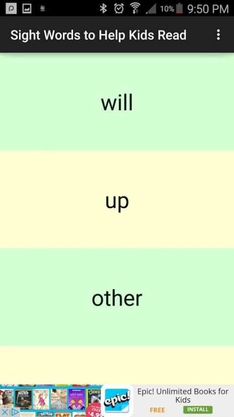 Sight Words to Help Kids Read скриншот 1