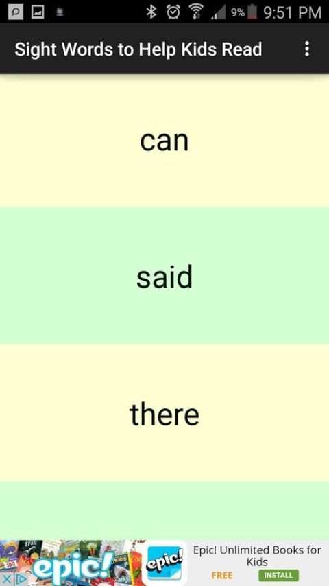 Sight Words to Help Kids Read скриншот 3
