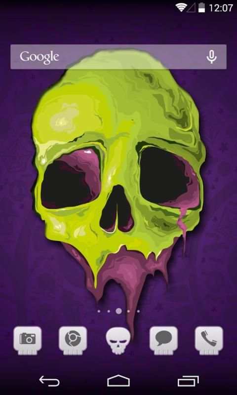 Skull theme 10 تصوير الشاشة
