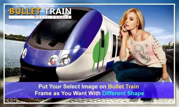 Bullet Train Photo Frame Photo Editor screenshot 4