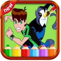 Coloring ultimate ban 10 alien