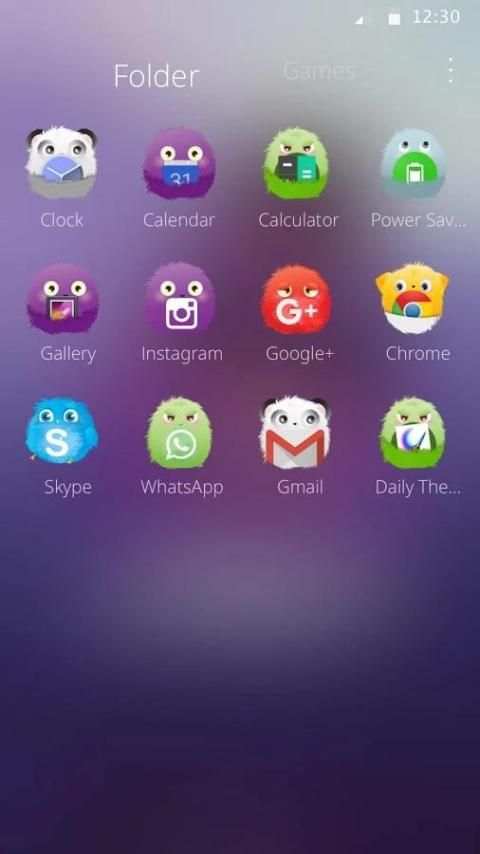 Fluffy Peach Mobile Theme 5 تصوير الشاشة