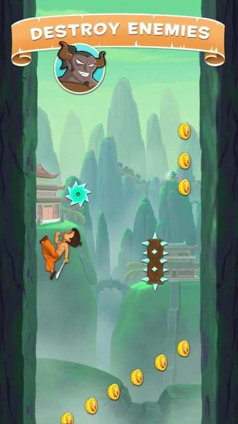 Chhota Bheem Kung Fu Jump screenshot 2
