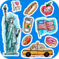 New York City Stickers photo filters on 9Apps