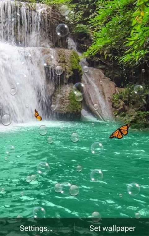 Waterfall Wallpaper HD скриншот 3