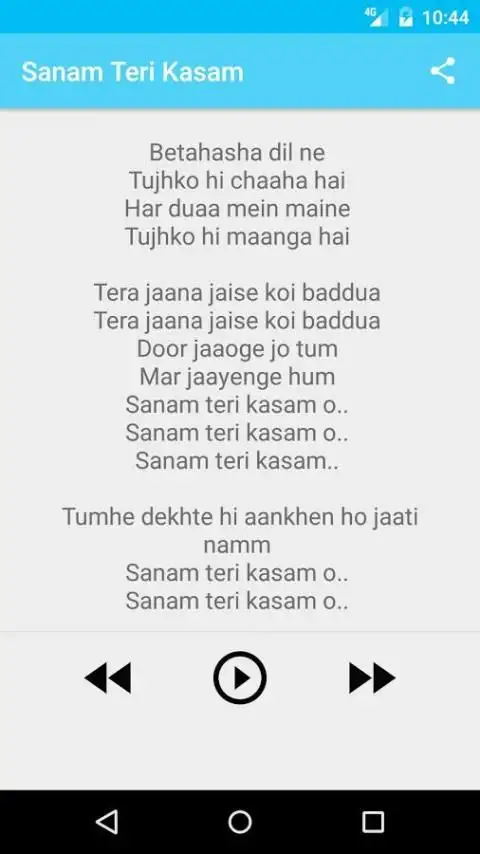 Sanam Teri Kasam Songs На Андроид App Скачать - 9Apps