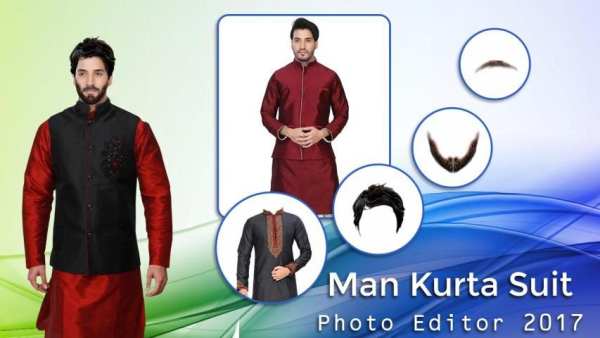 Man Kurta Suit Photo Editor 2017 3 تصوير الشاشة