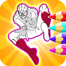 ikon Super Hero Coloring